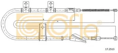 Трос, стояночная тормозная система COFLE купить