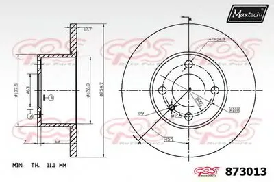 Тормозной диск R+ (Regular Plus) MAXTECH купить