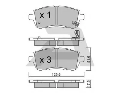Комплект тормозных колодок, дисковый тормоз AISIN купить