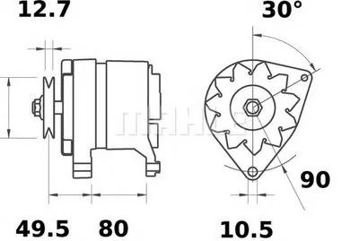 Генератор MAHLE ORIGINAL купить
