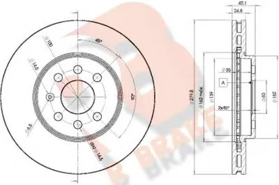 Тормозной диск R BRAKE купить