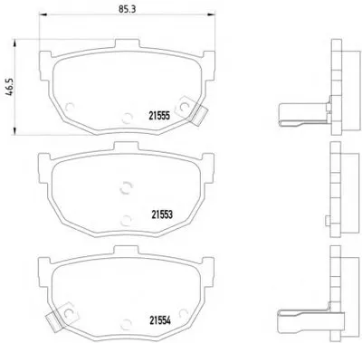Комплект тормозных колодок, дисковый тормоз HELLA купить