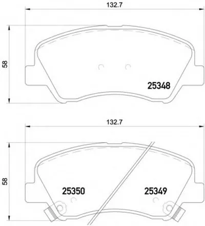 Комплект тормозных колодок, дисковый тормоз HELLA купить