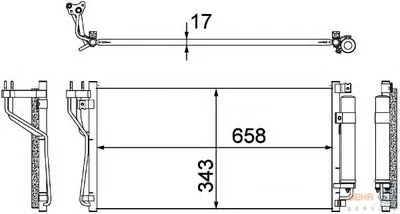 Конденсатор, кондиционер BEHR HELLA SERVICE HELLA купить