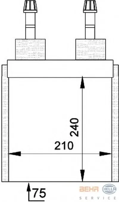 Испаритель, кондиционер BEHR HELLA SERVICE HELLA купить