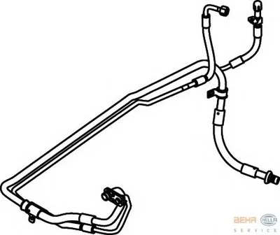 Трубопровод высокого давления, кондиционер BEHR HELLA SERVICE HELLA купить