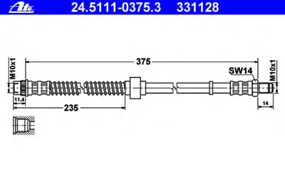 Тормозной шланг ATE купить