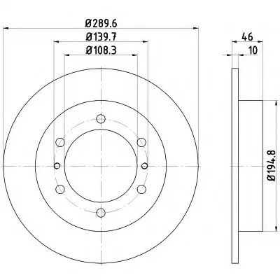 Тормозной диск HELLA PAGID купить