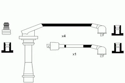 Комплект проводов зажигания NGK купить