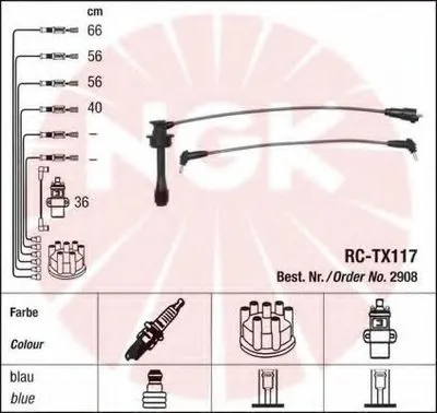 Комплект проводов зажигания NGK купить