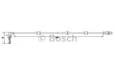Датчик, частота вращения колеса BOSCH купить