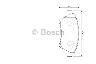 Комплект тормозных колодок, дисковый тормоз BOSCH купить