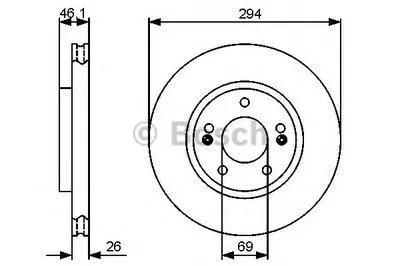 Тормозной диск BOSCH купить