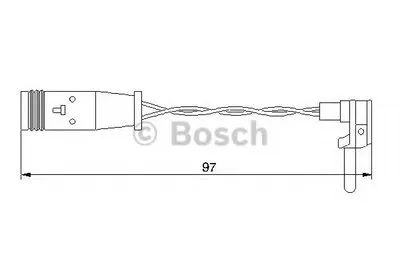 Сигнализатор, износ тормозных колодок BOSCH купить