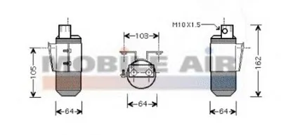 Осушитель, кондиционер VAN WEZEL купить