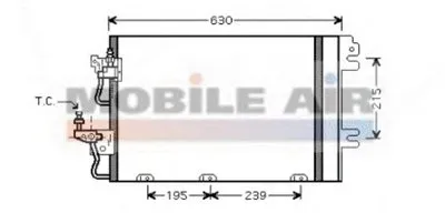 Конденсатор, кондиционер VAN WEZEL купить