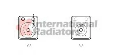 масляный радиатор, двигательное масло VAN WEZEL купить
