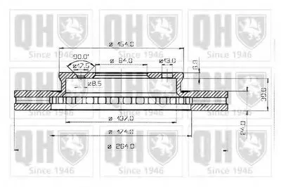 Тормозной диск QUINTON HAZELL купить
