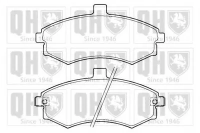 Комплект тормозных колодок, дисковый тормоз QUINTON HAZELL купить
