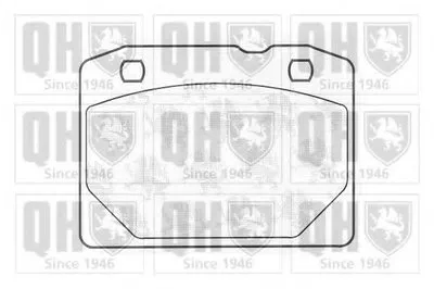 Комплект тормозных колодок, дисковый тормоз QUINTON HAZELL купить