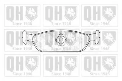 Комплект тормозных колодок, дисковый тормоз QUINTON HAZELL купить