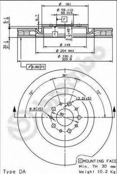 Тормозной диск COATED DISC LINE AP купить