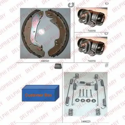 Комплект тормозных колодок DELPHI купить