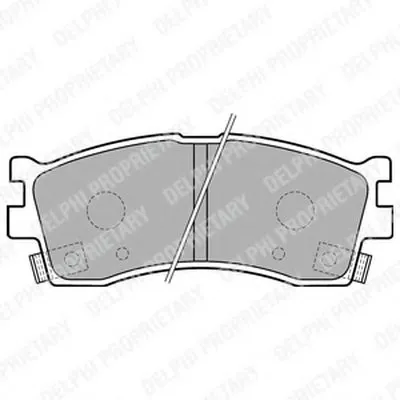 Комплект тормозных колодок, дисковый тормоз DELPHI купить