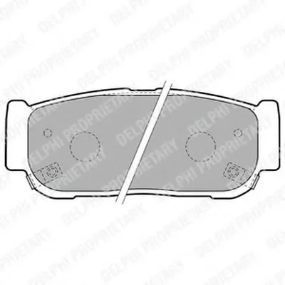 Комплект тормозных колодок, дисковый тормоз DELPHI купить