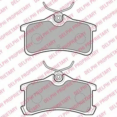 Комплект тормозных колодок, дисковый тормоз DELPHI купить