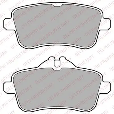 Комплект тормозных колодок, дисковый тормоз DELPHI купить