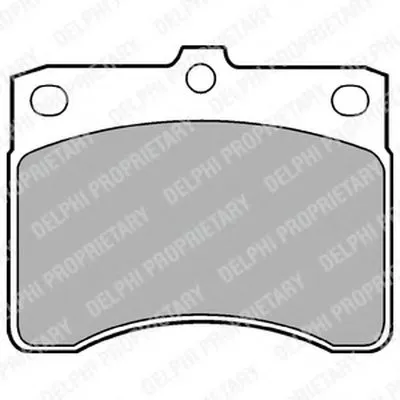 Комплект тормозных колодок, дисковый тормоз DELPHI купить