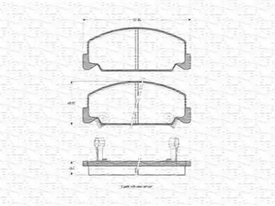 Комплект тормозных колодок, дисковый тормоз MAGNETI MARELLI купить