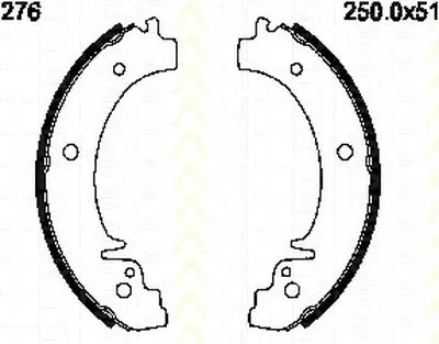 Комплект тормозных колодок TRISCAN купить