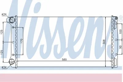 Радиатор, охлаждение двигателя NISSENS купить