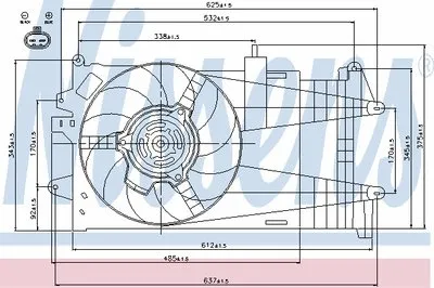 Вентилятор, охлаждение двигателя NISSENS купить