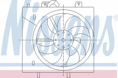 Вентилятор, охлаждение двигателя NISSENS купить