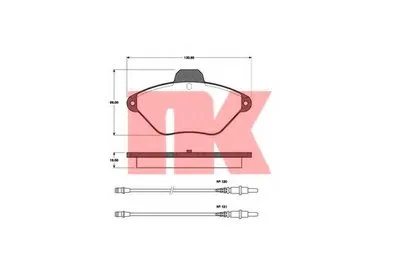 Комплект тормозных колодок, дисковый тормоз NK купить