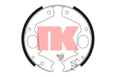 Комплект тормозных колодок, стояночная тормозная система NK купить