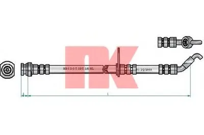 Тормозной шланг NK купить