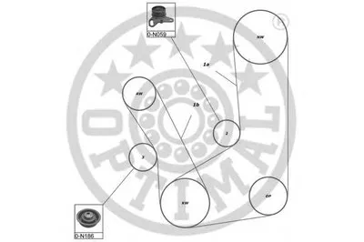 Комплект ремня ГРМ OPTIMAL купить