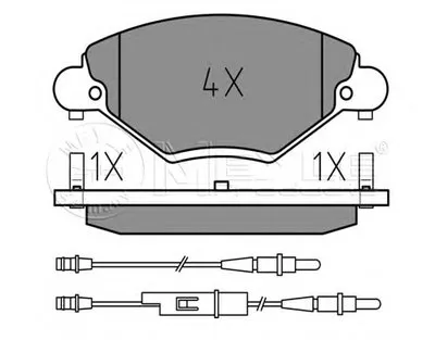 Комплект тормозных колодок, дисковый тормоз MEYLE купить