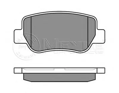 Комплект тормозных колодок, дисковый тормоз MEYLE купить