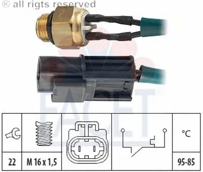Термовыключатель, вентилятор радиатора FACET купить
