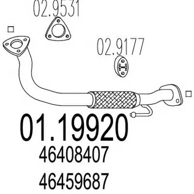 Труба выхлопного газа MTS купить