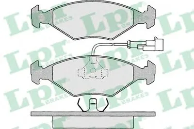 Комплект тормозных колодок, дисковый тормоз LPR купить