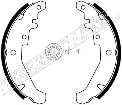 Комплект тормозных колодок TRUSTING купить