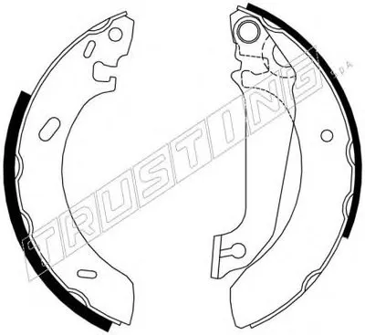 Комплект тормозных колодок TRUSTING купить