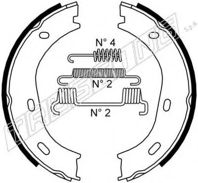 Комплект тормозных колодок, стояночная тормозная система TRUSTING купить