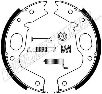 Комплект тормозных колодок, стояночная тормозная система TRUSTING купить